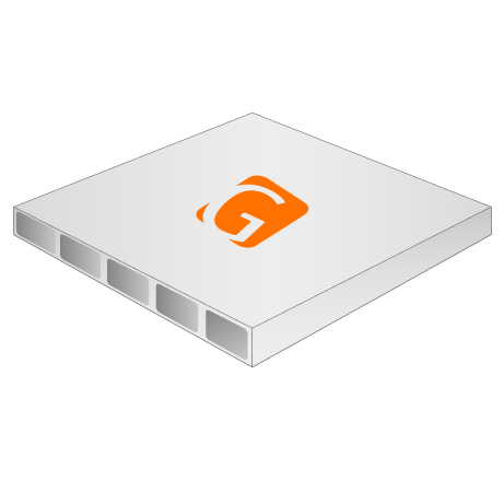 Hohlkammerplatte, 3 mm